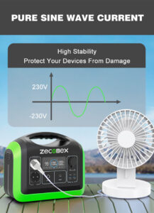Zeconex 1200W Portable Power Station4