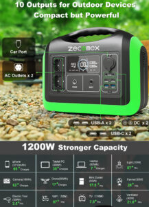 Zeconex 1200W Portable Power Station6