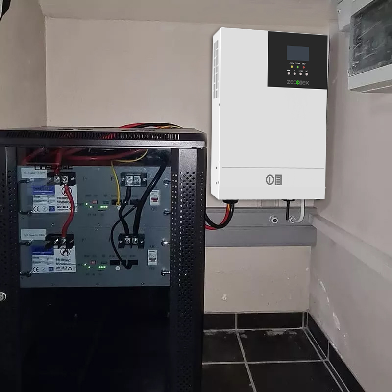 zeconex 5kw inverter with solar battery application