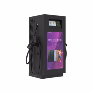 EV Car Charging Station with Advert Screen