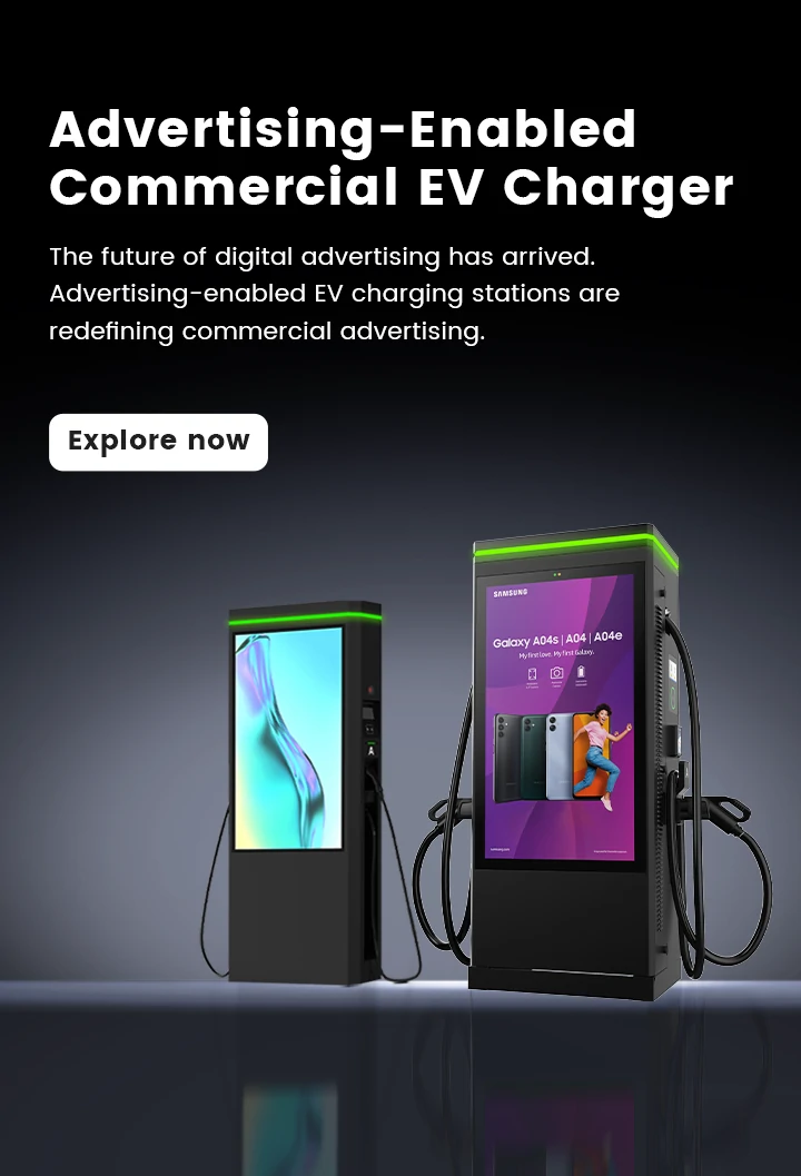 Advertising-Enabled Commercial EV Charger