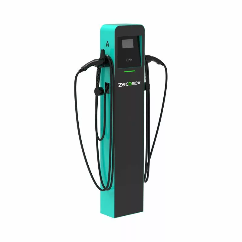 Twin Pedestal Commercial EV Charger 14KW 22KW 44KW