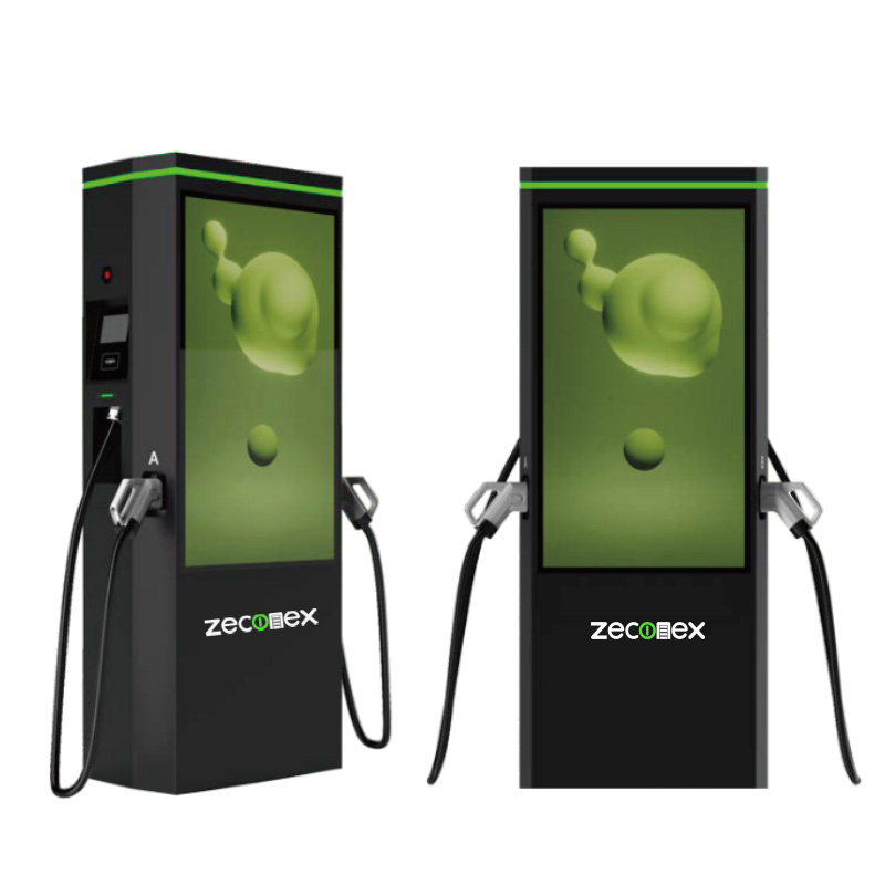 best commercial ev charging stations with ad screens