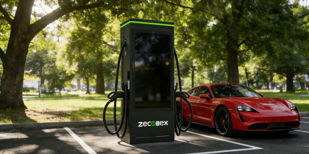 commercial advertising dc ev charger solution 60kw 160kw convention centers