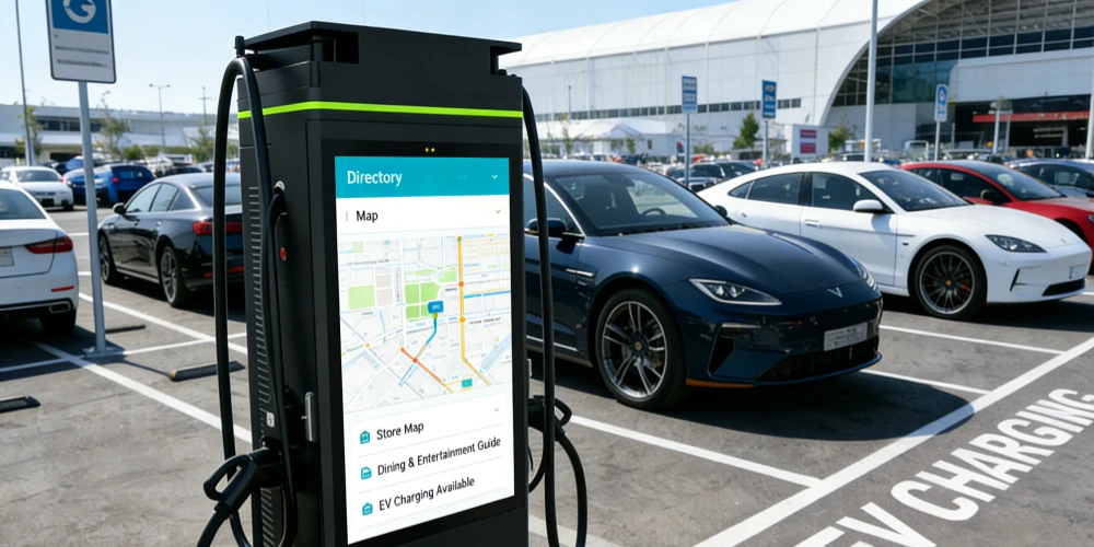 commercial advertising dc ev charger solution 60kw 160kw parks