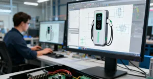 commercial charging post wifi configuration video