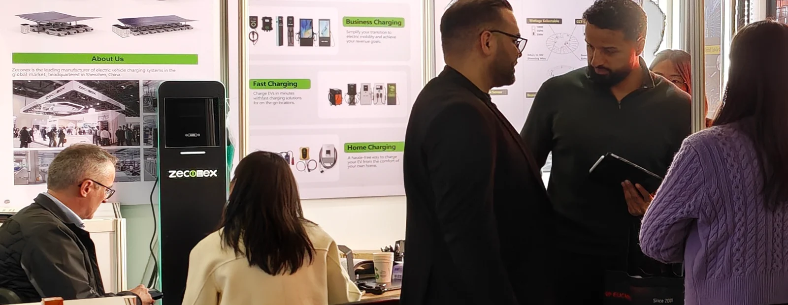 customers experience charging station equipment on site