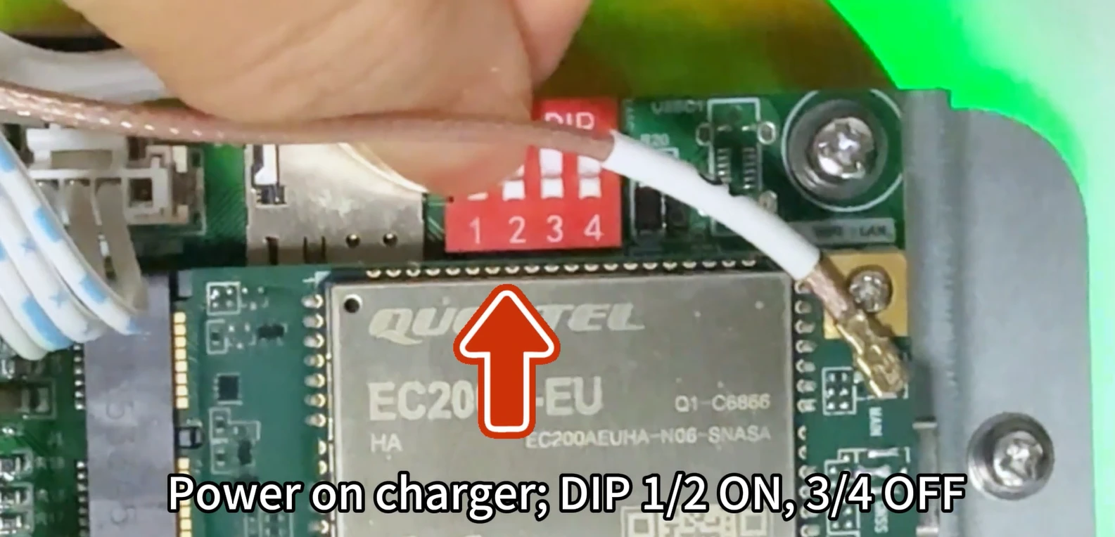 ev charger wi fi connection setup