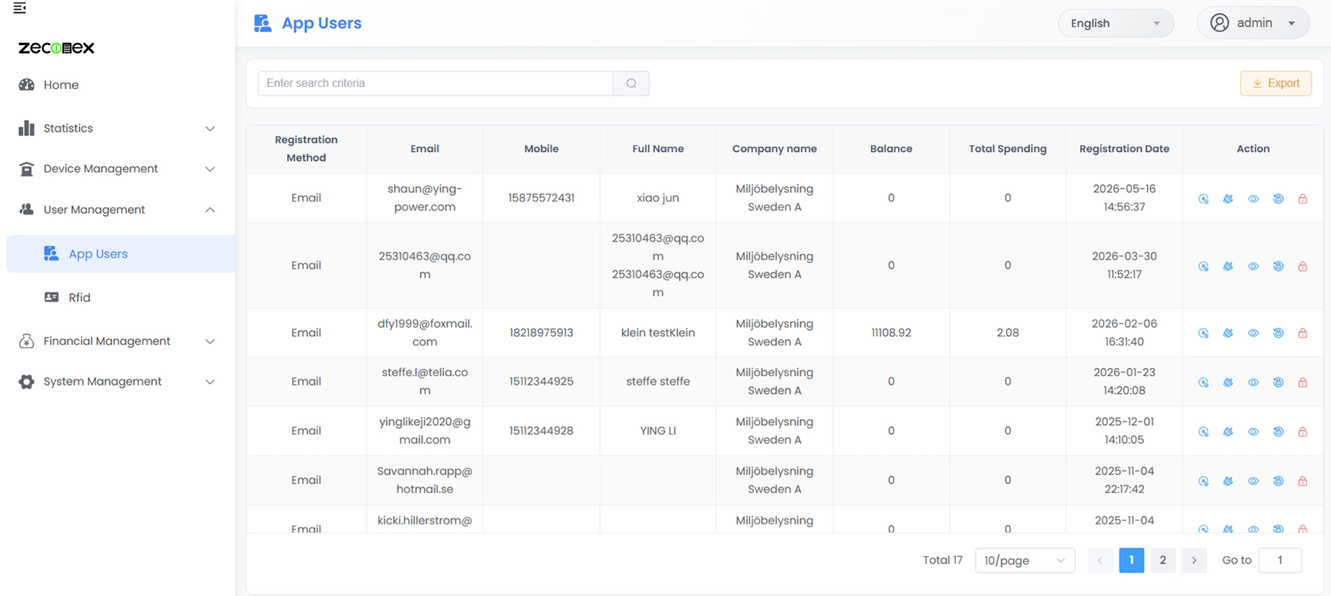 smart charging management system app users smart charging management system app users