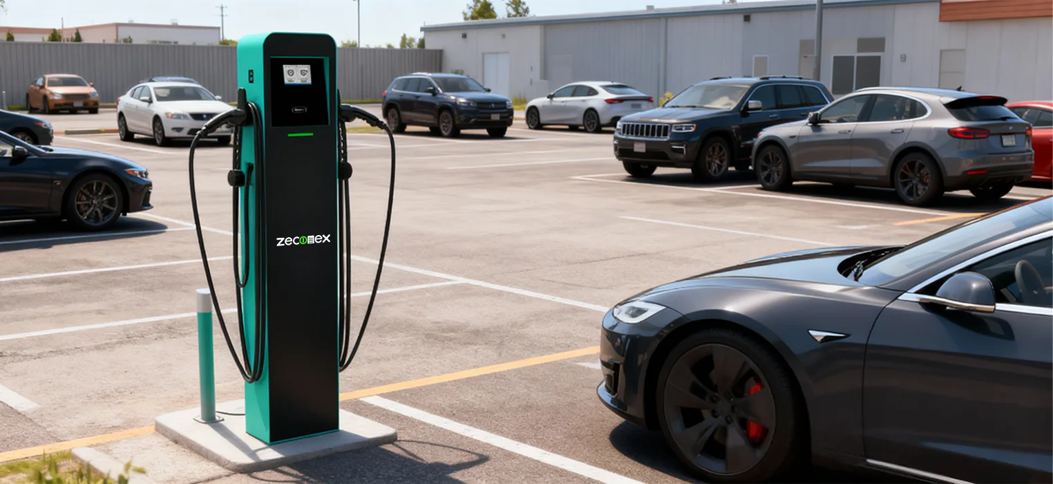 twin pedestal commercial ev charger 14 44kw bg03 twin pedestal commercial ev charger 14 44kw