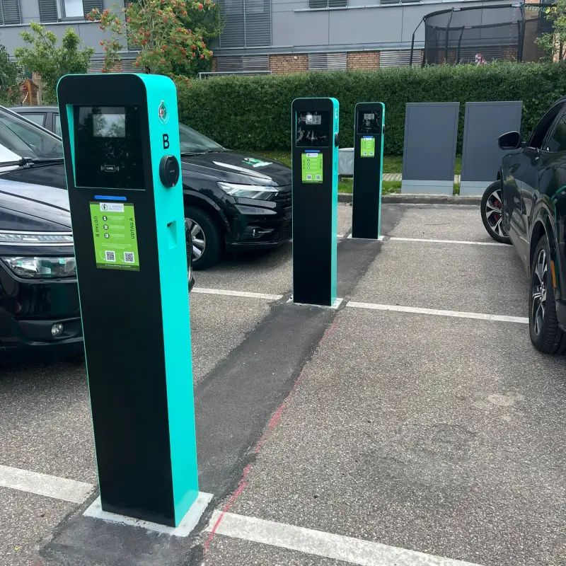 twin pedestal commercial ev charger 22 kw ev charger twin pedestal commercial ev charger 22 kw ev charger