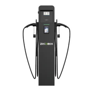 twin pedestal commercial ev charger